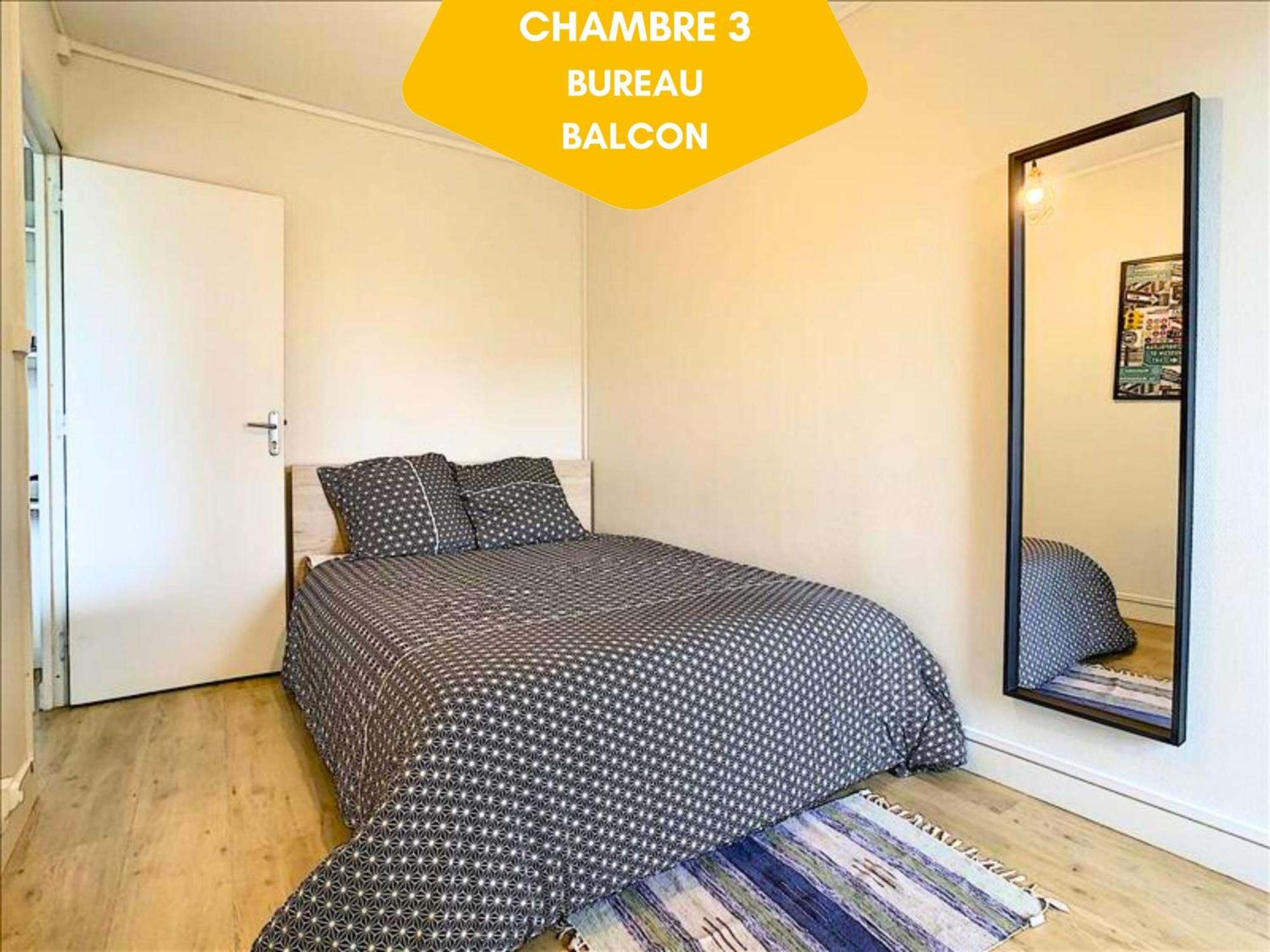 Ideal Groupe - Grands Espaces - 4 Chambres - Parking Gratuit - Proche Centre, Gare & Transports - Wifi - Offre Special De Reduction Jusqu'A -50 เลอม็องส์ ภายนอก รูปภาพ