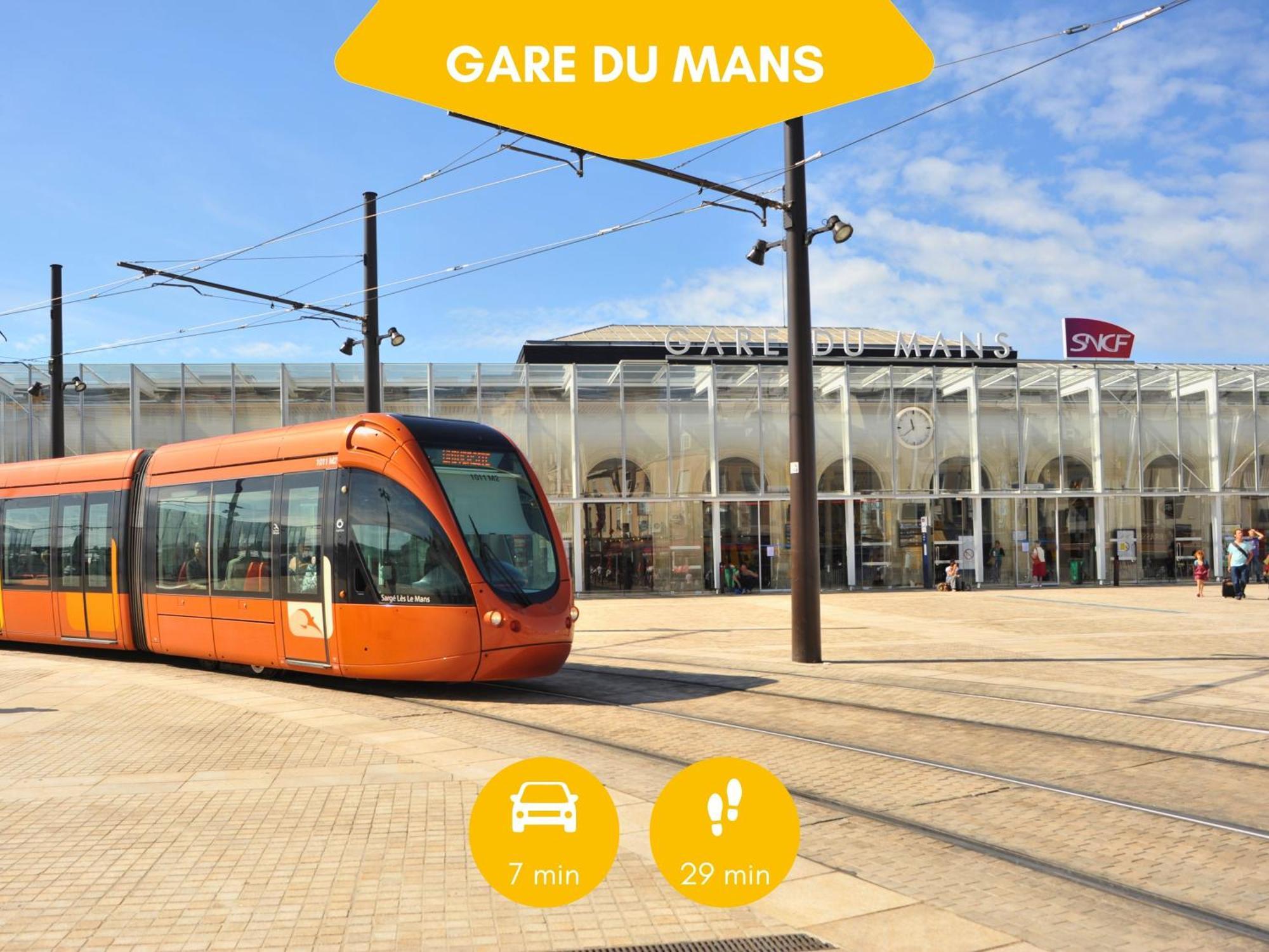 Ideal Groupe - Grands Espaces - 4 Chambres - Parking Gratuit - Proche Centre, Gare & Transports - Wifi - Offre Special De Reduction Jusqu'A -50 เลอม็องส์ ภายนอก รูปภาพ